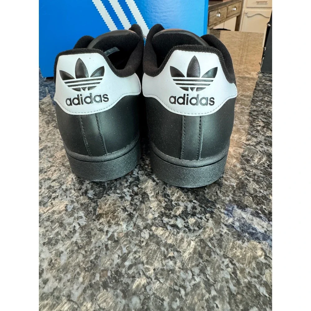 Adidas Superstar II Black White Men 12 Women 13 Sneakers JI0079 Shell Toe Shoes